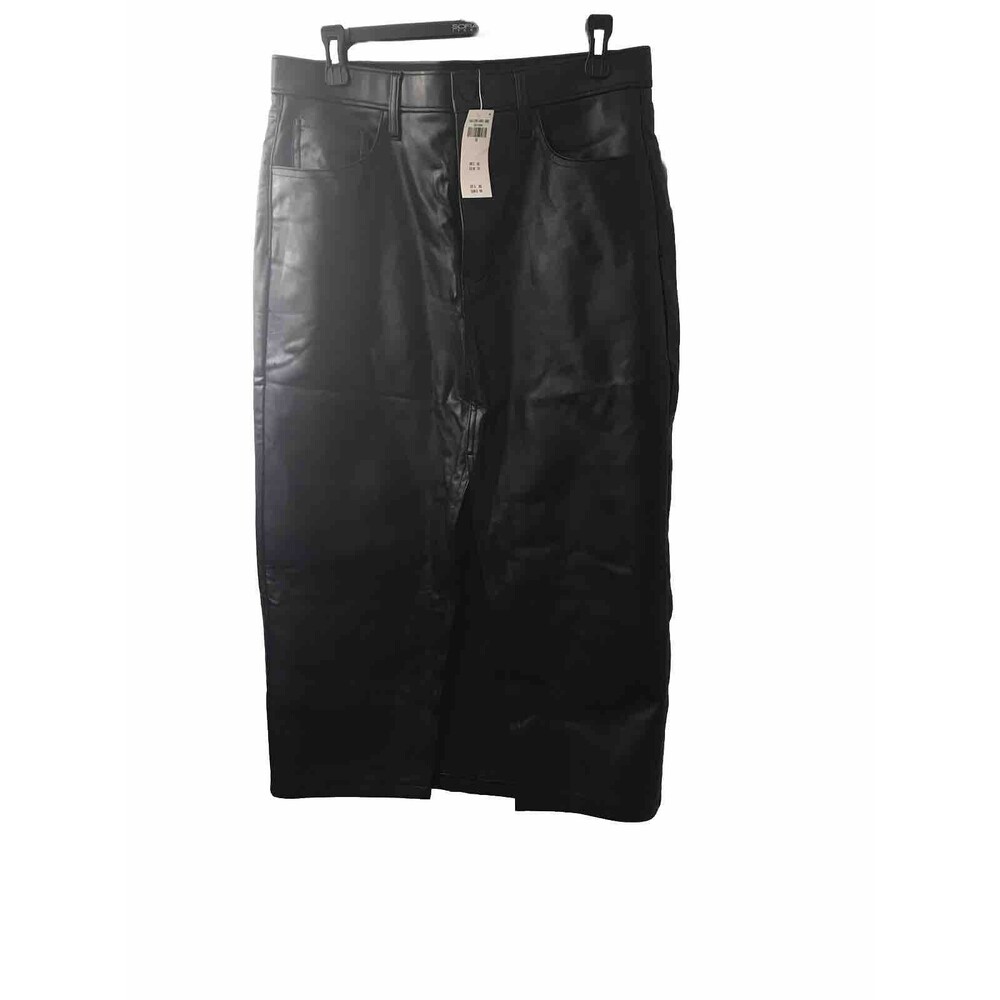 Abercrombie & Fitch Women's Faux Black Leather Skirt Size 30